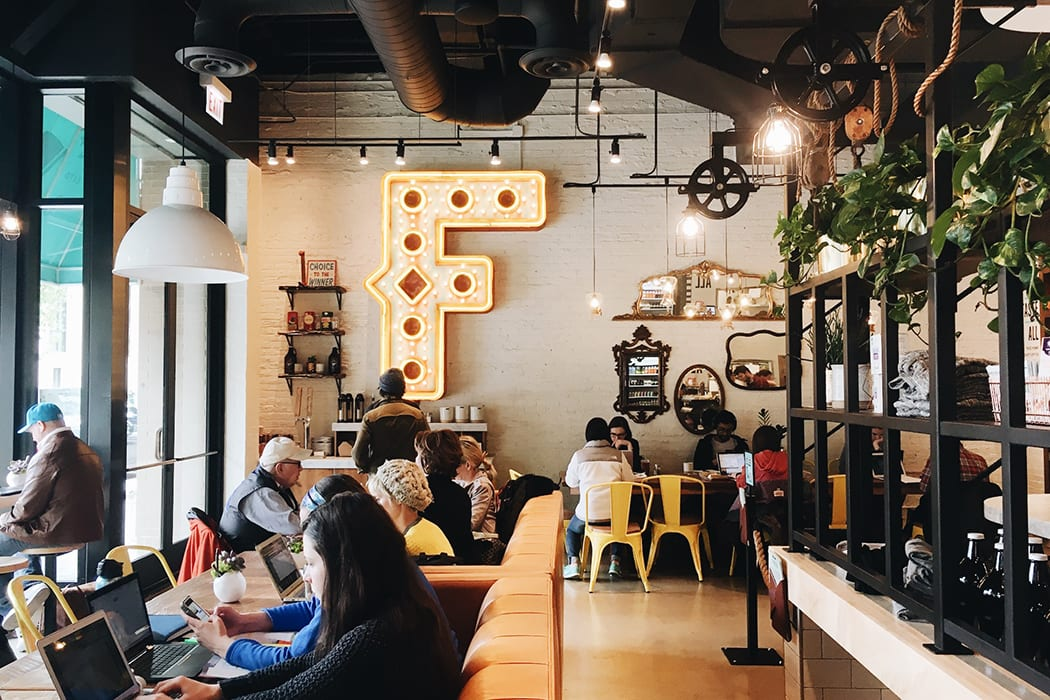Fairgrounds Coffee & Tea café interior